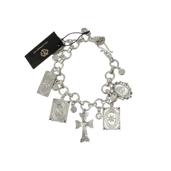 VIRGINS SAINTS & ANGELS VSA Retablo Framed Charm Bracelet Silver - Picture 5 of 8